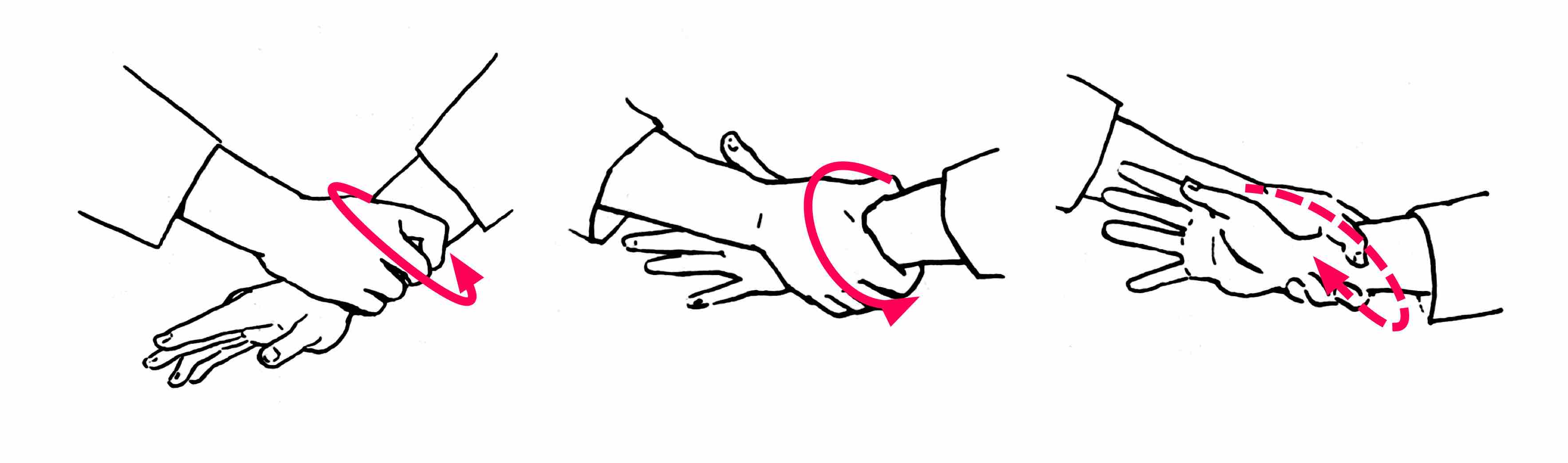 holding wrist