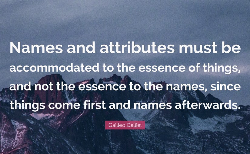 The essence of&nbsp;things